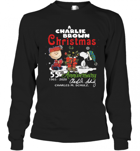 A Charlie Brown Christmas 55Th Anniversary 1965 2020 Signature T-Shirt Long Sleeved T-shirt 