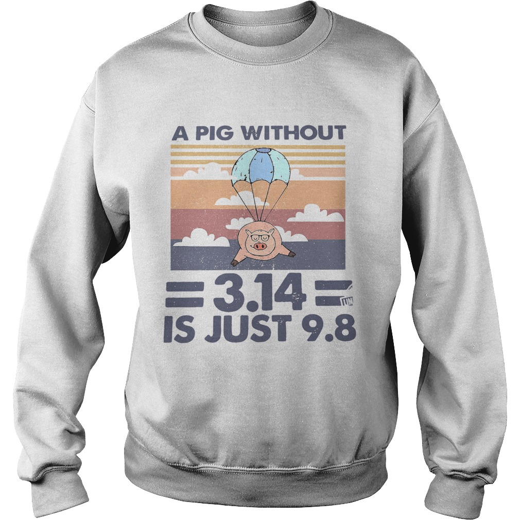 A Pig Without 314 Is Just 98 Vintage Sweatshirt