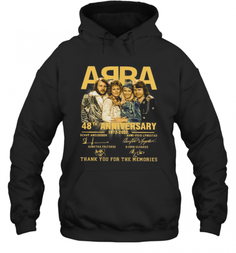 ABBA 48Th Anniversary 1972 2020 Thank You For The Memories T-Shirt Unisex Hoodie