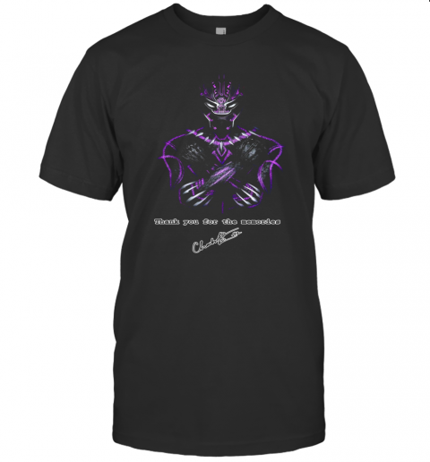 Actor Chadwick Boseman The Black Panther Marvel T-Shirt
