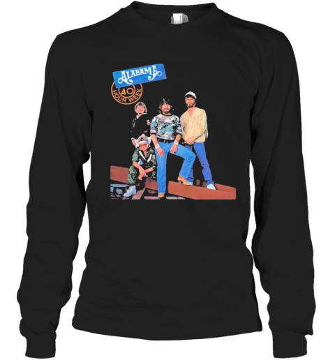 Alabama Band 40 Hour Week Tour 1985 T-Shirt Long Sleeved T-shirt 