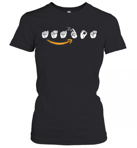 Amazon Logo Sign Language T-Shirt Classic Women's T-shirt