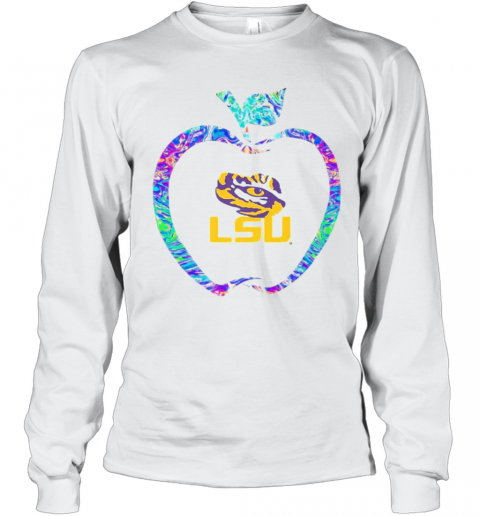 Apple Lsu Tigers Football Logo T-Shirt Long Sleeved T-shirt 