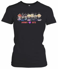 Army Bts Band Members Chibi Heart T-Shirt Classic Women's T-shirt