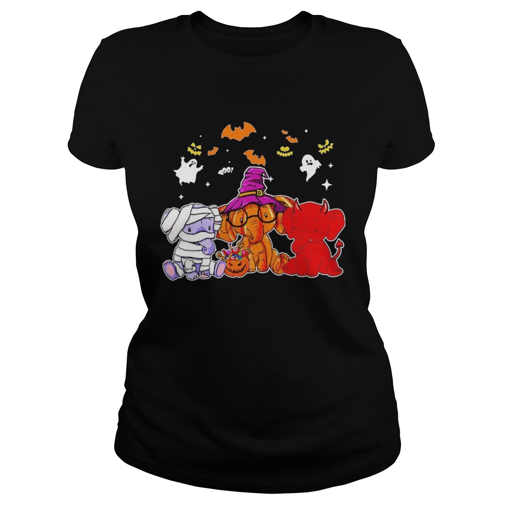 Awesome Elephant Ghost Halloween Classic Ladies