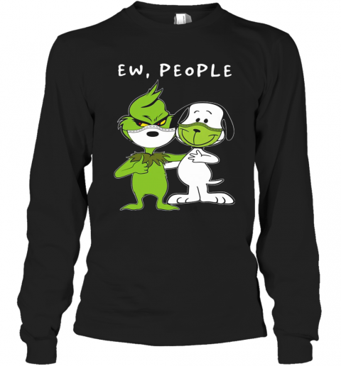 Baby Green And Snoopy Face Mask Ew People T-Shirt Long Sleeved T-shirt 