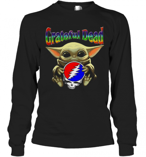 Baby Yoda Hug Grateful Dead T-Shirt Long Sleeved T-shirt 