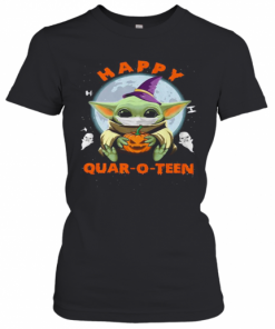 Baby Yoda Hug Pumpkin Happy Quar O Teen T-Shirt Classic Women's T-shirt