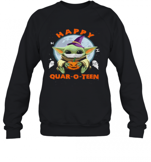 Baby Yoda Hug Pumpkin Happy Quar O Teen T-Shirt Unisex Sweatshirt