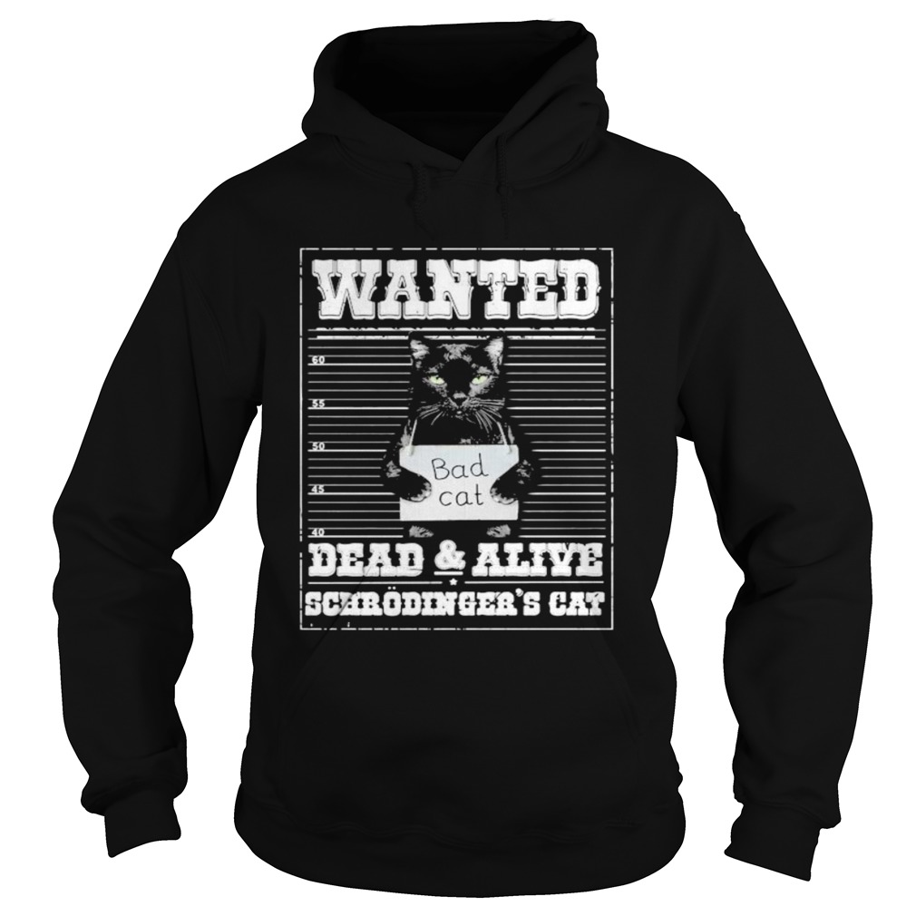 Bad cat Wanted dead and alive scerodingers cat Hoodie