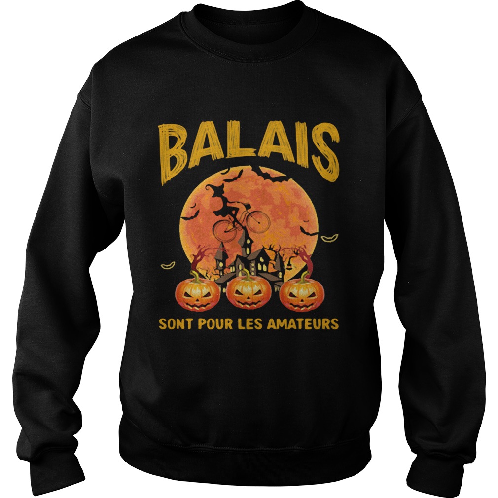 Balais Sont Pour Les Amateurs Lady Pumpkin Halloween Sweatshirt