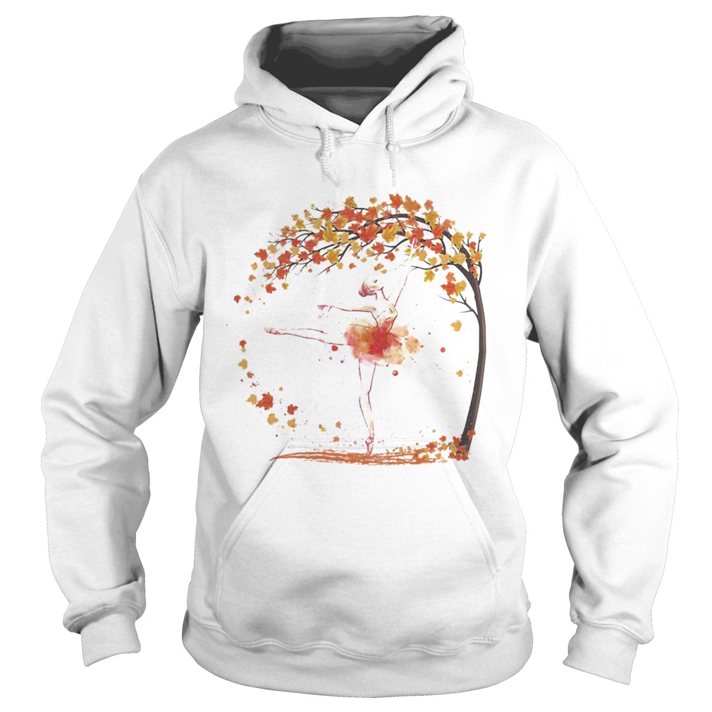 Ballet dance fall maple leaves Hoodie