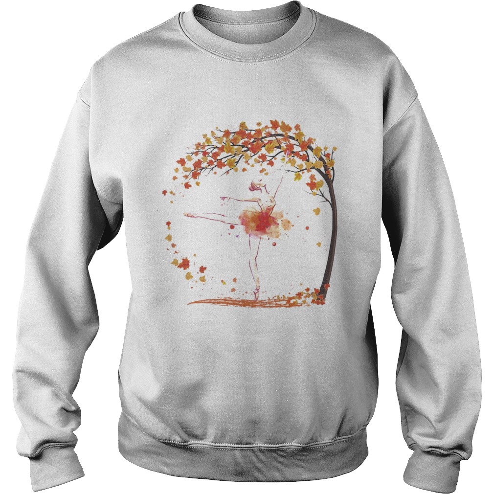 Ballet dance fall maple leaves Sweatshirt