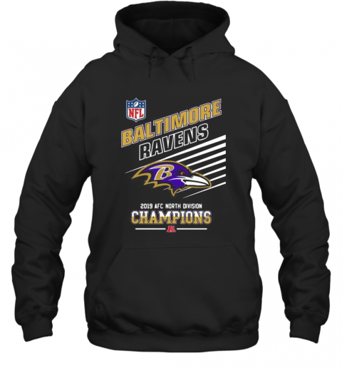 Baltimore Ravens Football 2019 Afc North Division Champions T-Shirt Unisex Hoodie