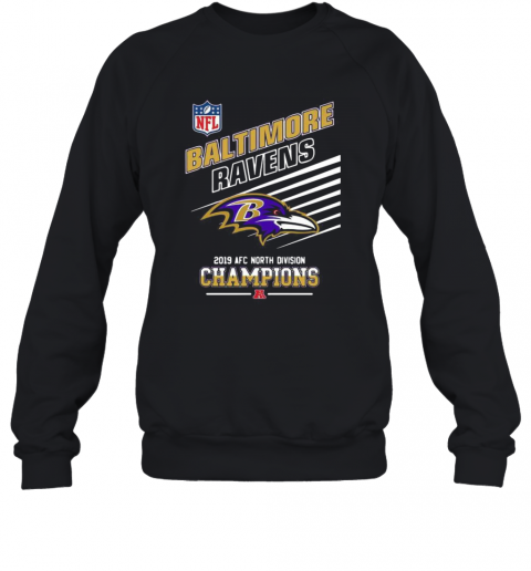 Baltimore Ravens Football 2019 Afc North Division Champions T-Shirt Unisex Sweatshirt