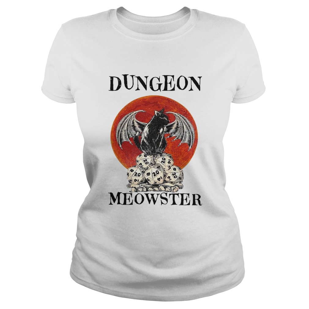 Bat And Black Cat Dungeon Meowster Classic Ladies