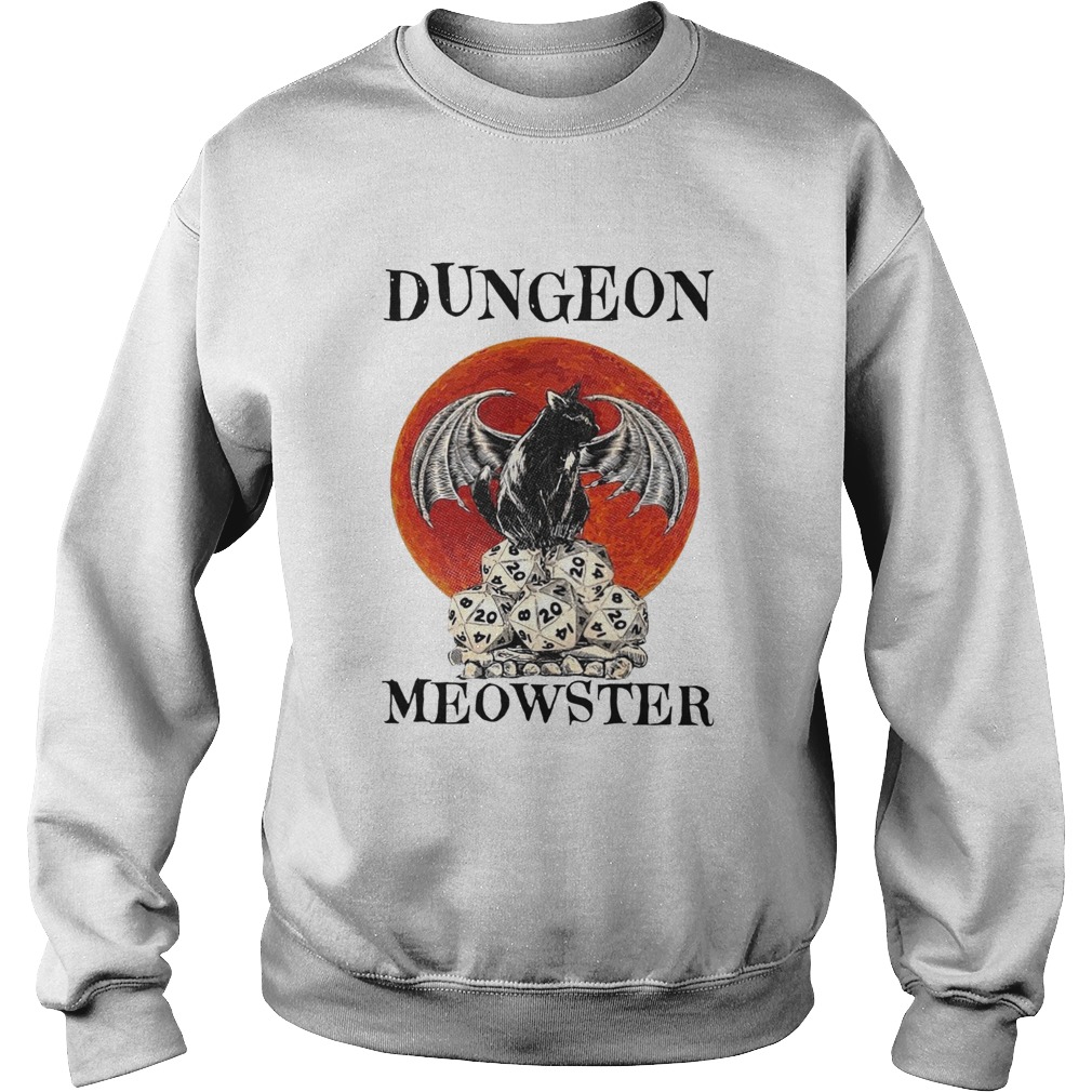 Bat And Black Cat Dungeon Meowster Sweatshirt