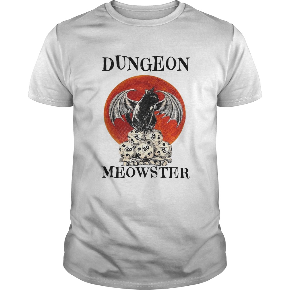 Bat And Black Cat Dungeon Meowster shirt
