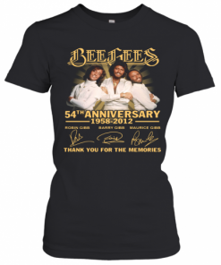 Bee Gees 54Th Anniversary 1958 2012 Thank You For The Memories Signatures T-Shirt Classic Women's T-shirt