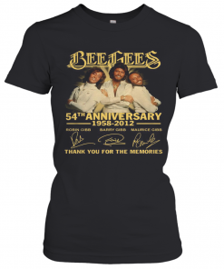 Bee Gees 54Th Anniversary 1958 2012 Thank You For The Memories Signatures T-Shirt Classic Women's T-shirt