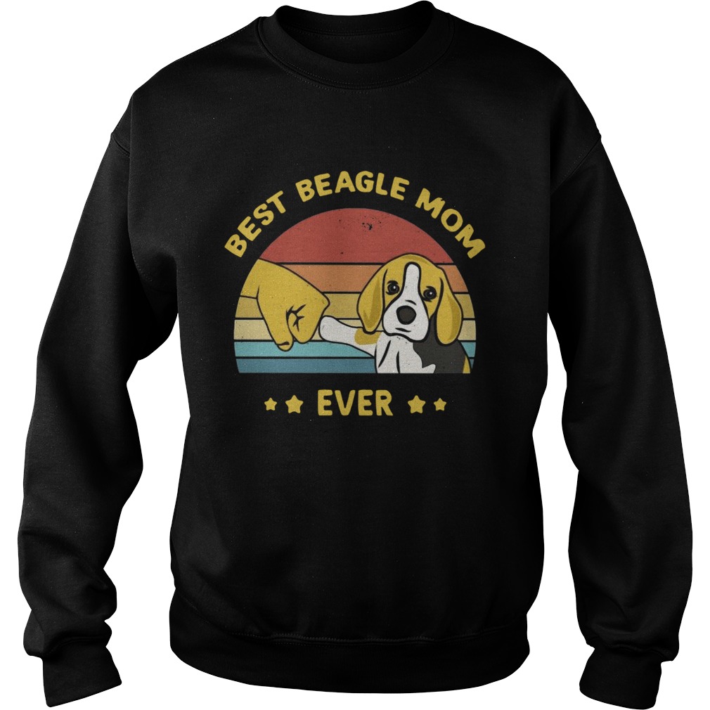 Best Beagle Mom Ever Retro Vintage Sweatshirt