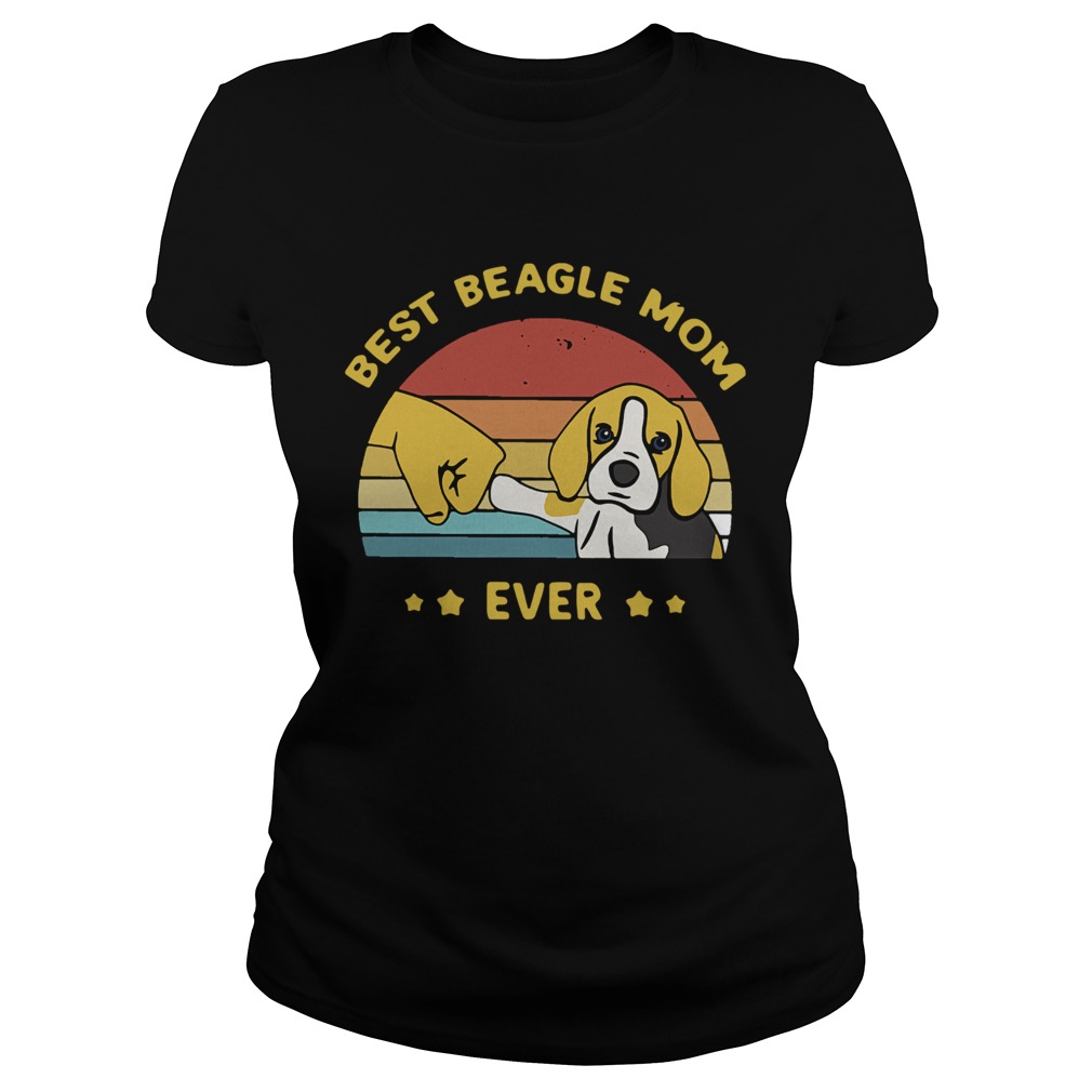 Best Beagle Mom Ever Vintage Classic Ladies