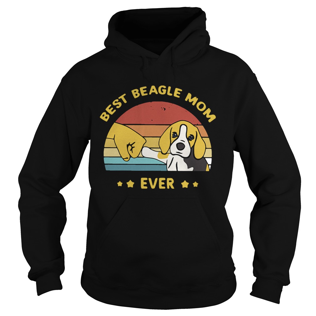 Best Beagle Mom Ever Vintage Hoodie
