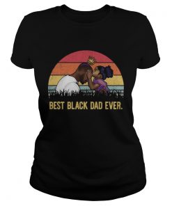 Best Black Dad Ever Vintage  Classic Ladies