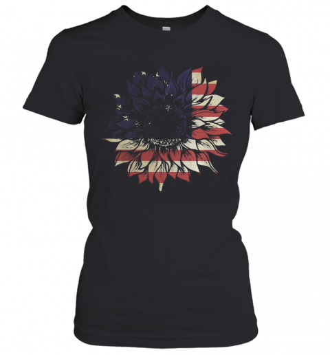 Betsy Ross Sunflower Flag T-Shirt Classic Women's T-shirt