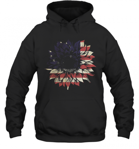 Betsy Ross Sunflower Flag T-Shirt Unisex Hoodie