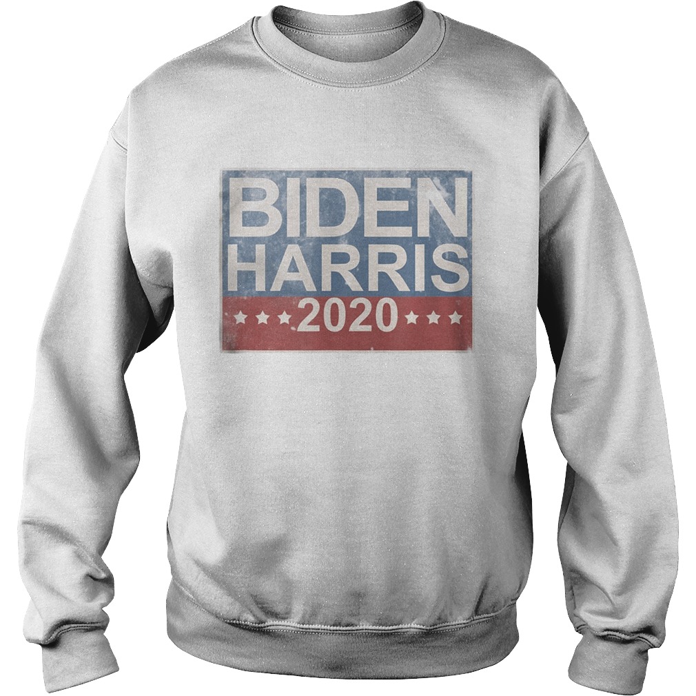 Biden Harris 2020 Vintage Retro Button Sweatshirt