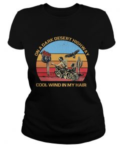 Biker Girl On a dark desert highway cool wind in my hair Vintage retro  Classic Ladies