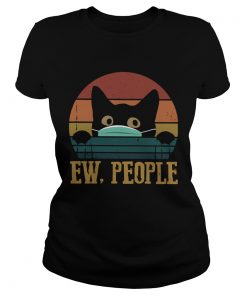 Black Cat Face Mask Ew People Vintage  Classic Ladies