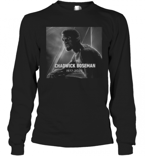 Black Panther Chadwick Boseman 1977 2020 T-Shirt Long Sleeved T-shirt