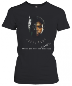 Black Panther Chadwick Boseman 1977 2020 Thank You For The Memories Signature T-Shirt Classic Women's T-shirt