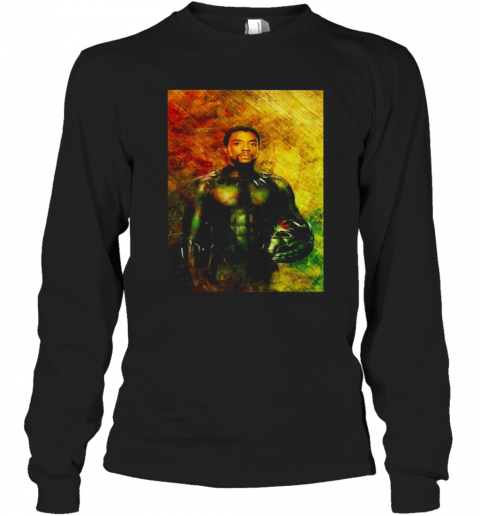 Black Panther Chadwick Boseman 1977 2020 Thank You For The Memories T-Shirt Long Sleeved T-shirt 