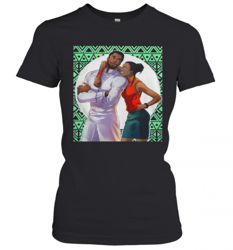 Black Panther Chadwick Boseman And Taylor T-Shirt Classic Women's T-shirt