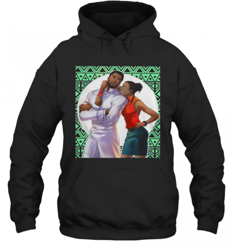 Black Panther Chadwick Boseman And Taylor T-Shirt Unisex Hoodie