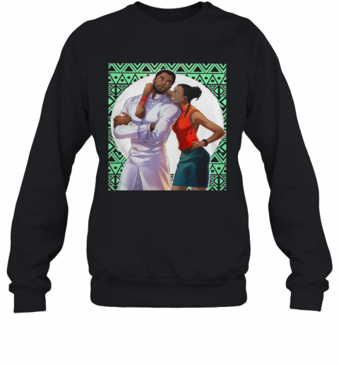 Black Panther Chadwick Boseman And Taylor T-Shirt Unisex Sweatshirt