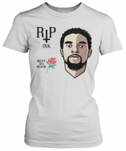 Black Panther Chadwick Rip Ink Rest In Peace Rose T-Shirt Classic Women's T-shirt