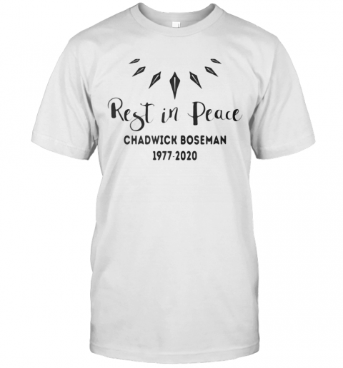 Black Panther Rest In Peace Rip Chadwick 1977 2020 T-Shirt