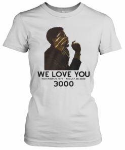 Black Panther Rip Chadwick Actor We Love You 3000 November 29 1976 August 28 2020 T-Shirt Classic Women's T-shirt