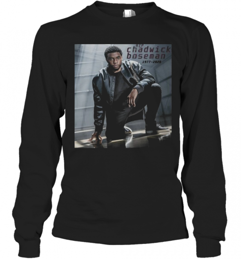 Black Panther Rip Chadwick Boseman 1977 2020 Pictures T-Shirt Long Sleeved T-shirt 