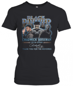 Black Panther Rip Chadwick Boseman 1977 2020 Thank You For The Memories Signature T-Shirt Classic Women's T-shirt
