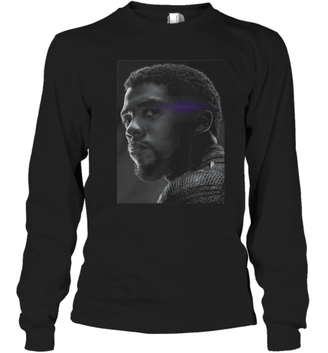 Black Panther Rip Chadwick Boseman Picture T-Shirt Long Sleeved T-shirt 