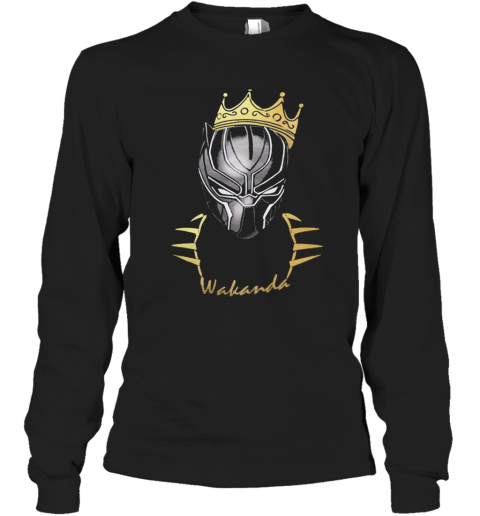 Black Panther Rip Chadwick Boseman Wakanda Power King T-Shirt Long Sleeved T-shirt 