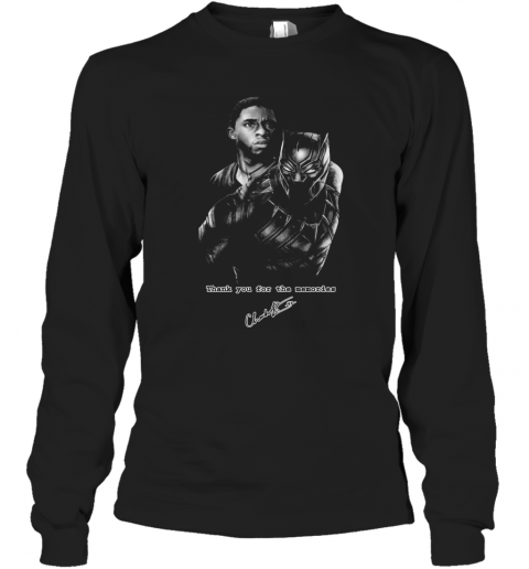 Black Panthers Chadwick Boseman T-Shirt Long Sleeved T-shirt 