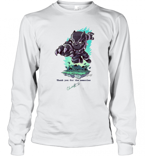 Black Pather Tribute RIP Chadwick Boseman T-Shirt Long Sleeved T-shirt 