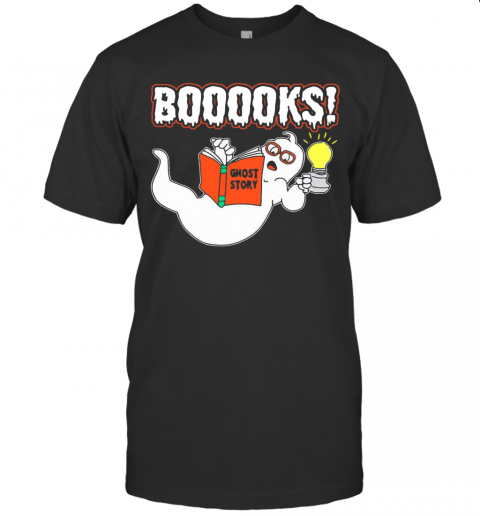 Booooks Ghost Story Halloween T-Shirt