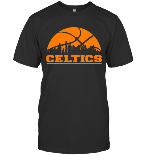 Boston Celtics Basketball Logo City T-Shirt